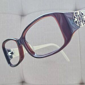 Kirkland Signature Women Eyeglasses Frame Brown/White SAN DIMAS KS1015 Glasses
